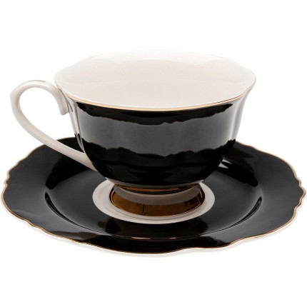 Tasses à café Harlequin noires set de 6 Kare Design