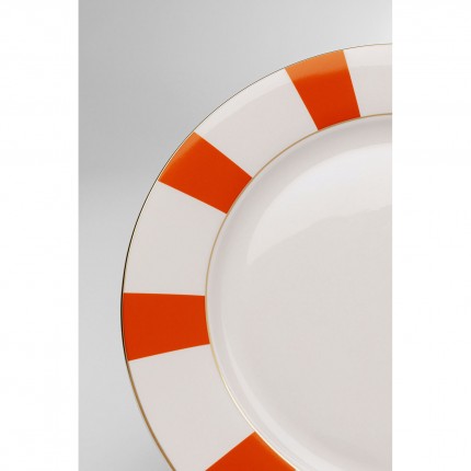 Assiettes Harlequin 27cm oranges set de 6 Kare Design