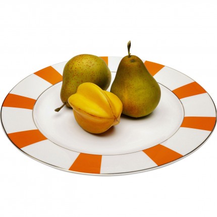 Assiettes Harlequin 27cm oranges set de 6 Kare Design