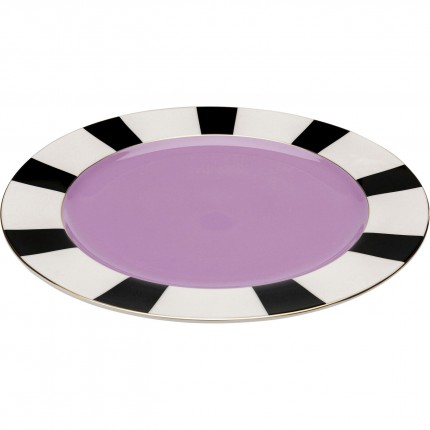 Plate Harlequin Ø31cm purple (6/set) Kare Design