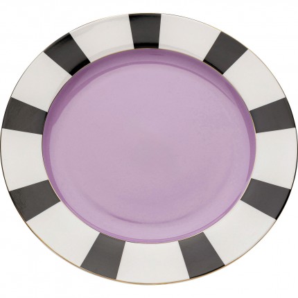 Plat Harlequin violet 31cm Kare Design