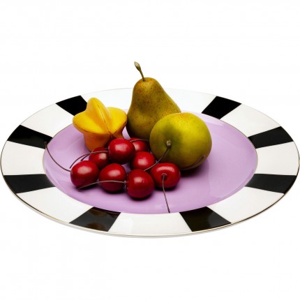 Plate Harlequin Ø31cm purple (6/set) Kare Design