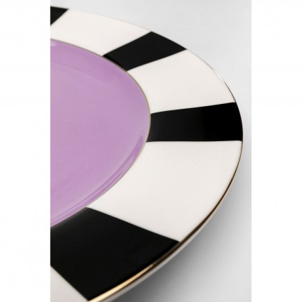 Plate Harlequin Ø31cm purple (6/set) Kare Design