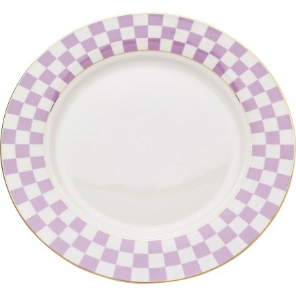 Assiettes Harlequin 21cm violettes set de 6 Kare Design