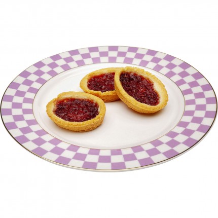 Assiettes Harlequin 21cm violettes set de 6 Kare Design