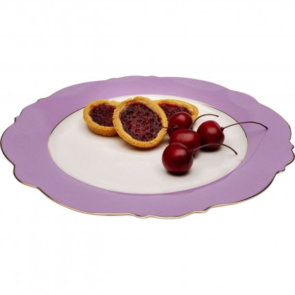 Assiettes Harlequin 27cm violettes set de 6 Kare Design