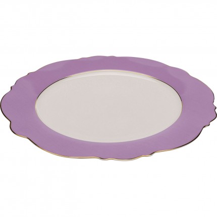 Assiettes Harlequin 27cm violettes set de 6 Kare Design