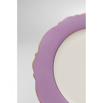 Assiettes Harlequin 27cm violettes set de 6 Kare Design