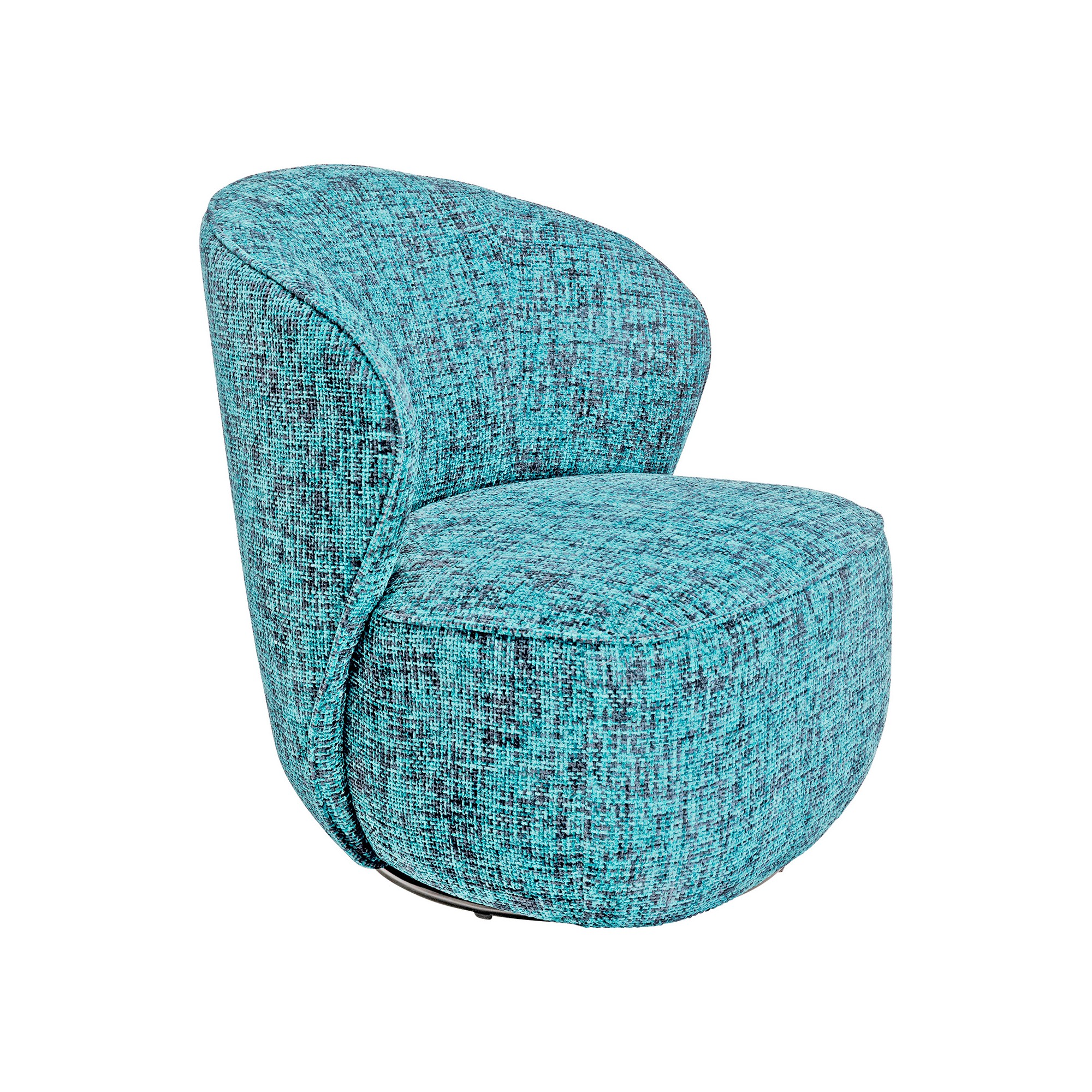 Fauteuil pivotant Ellie bleu clair Kare Design