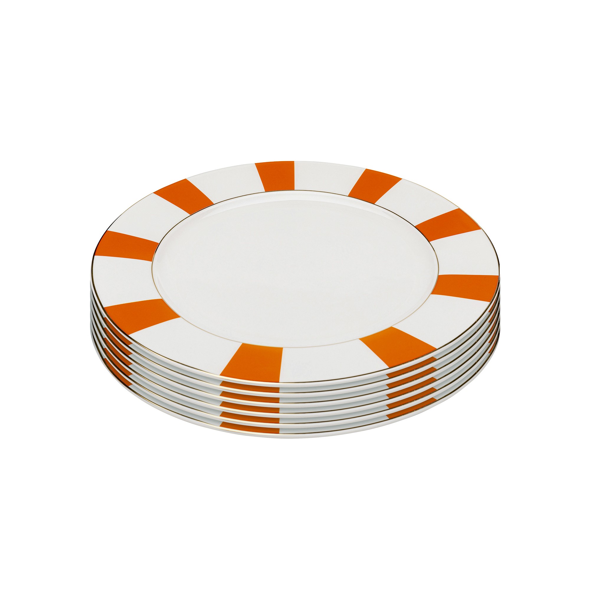 Assiettes Harlequin 27cm oranges set de 6 Kare Design