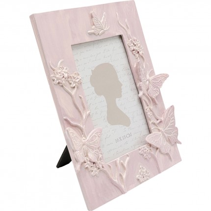 Picture Frame butterflies 19x22cm pink Kare Design