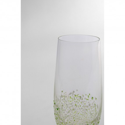 Champagne Glass Confetti green (6/set) Kare Design