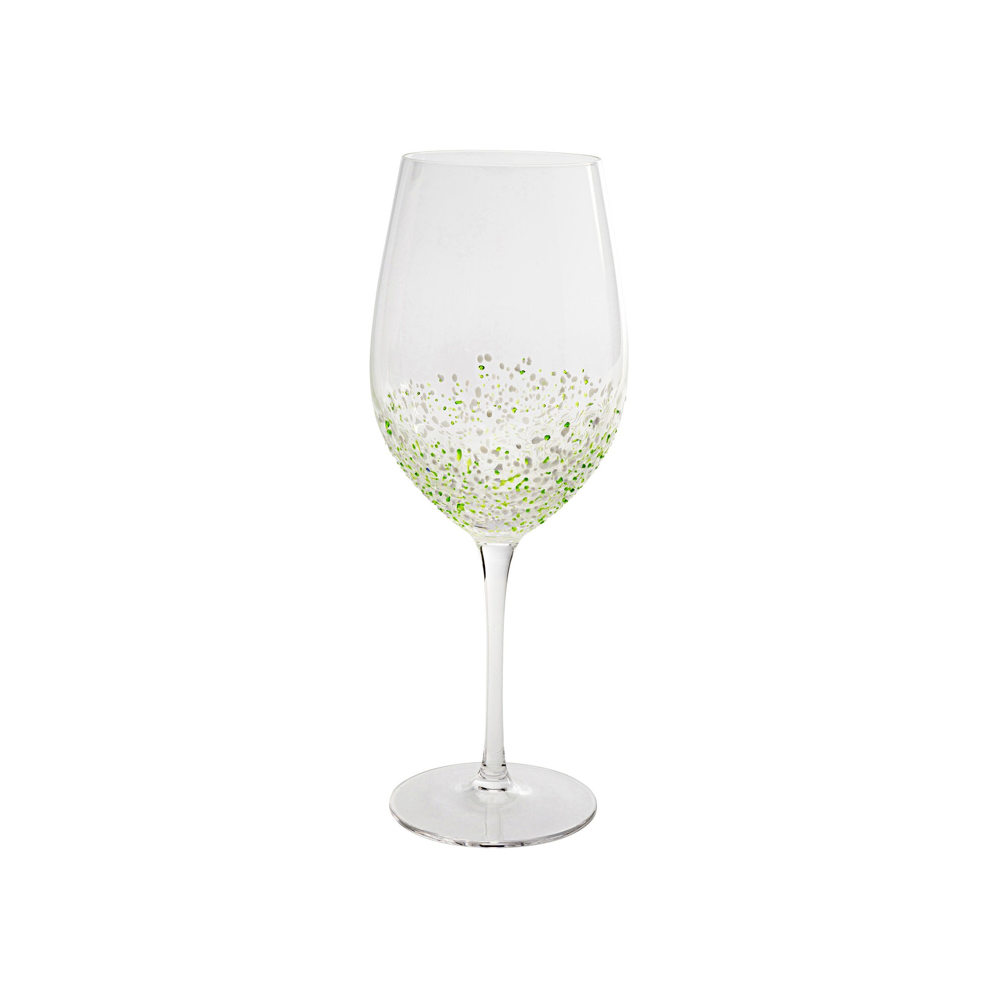 Verre à vin Confetti vert 24 cm