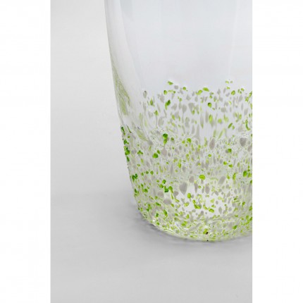 Water Glass Confetti green (6/set) Kare Design