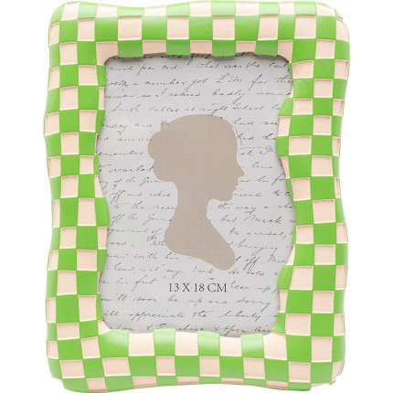 Picture Frame Checker green 18x24cm Kare Design