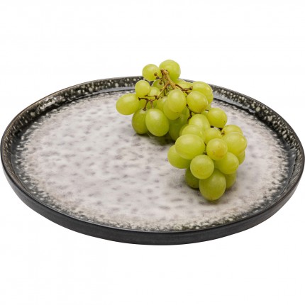 Assiettes Soho grises 27cm set de 4 Kare Design