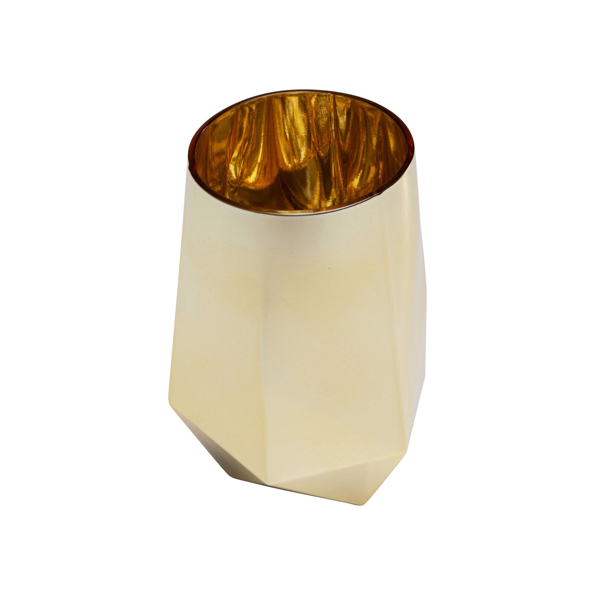 Water Glass Diamond gold (4/Set) Kare Design