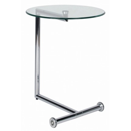 Table d'appoint Easy Living Clear chromée Kare Design