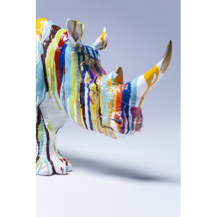 Deco rhino paint drips 55cm Kare Design