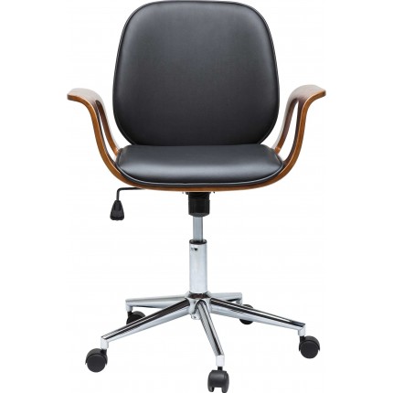 Swivel Office Chair Patron Walnut Kare Design