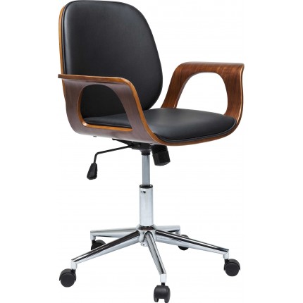 Swivel Office Chair Patron Walnut Kare Design