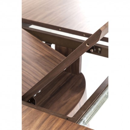 Extension Table Benvenuto oval walnut Kare Design