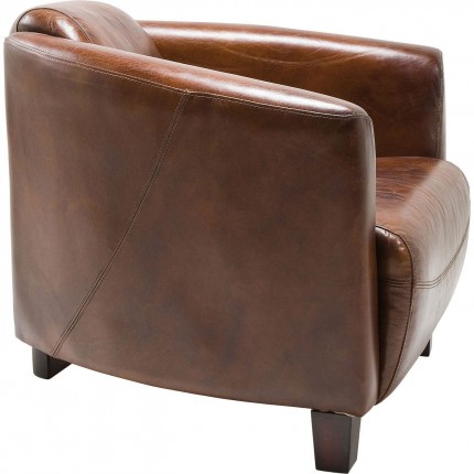 Armchair Cigar Lounge dark brown Kare Design