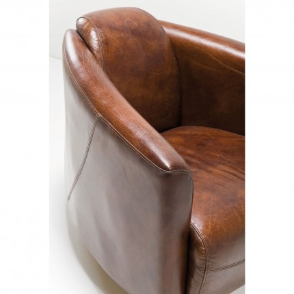 Armchair Cigar Lounge dark brown Kare Design