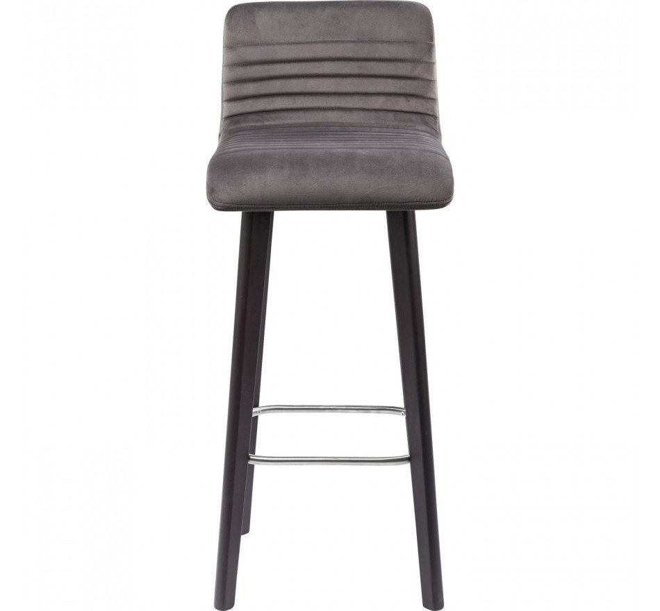 Tabouret De Bar Lara Velours Argenté Kare Design