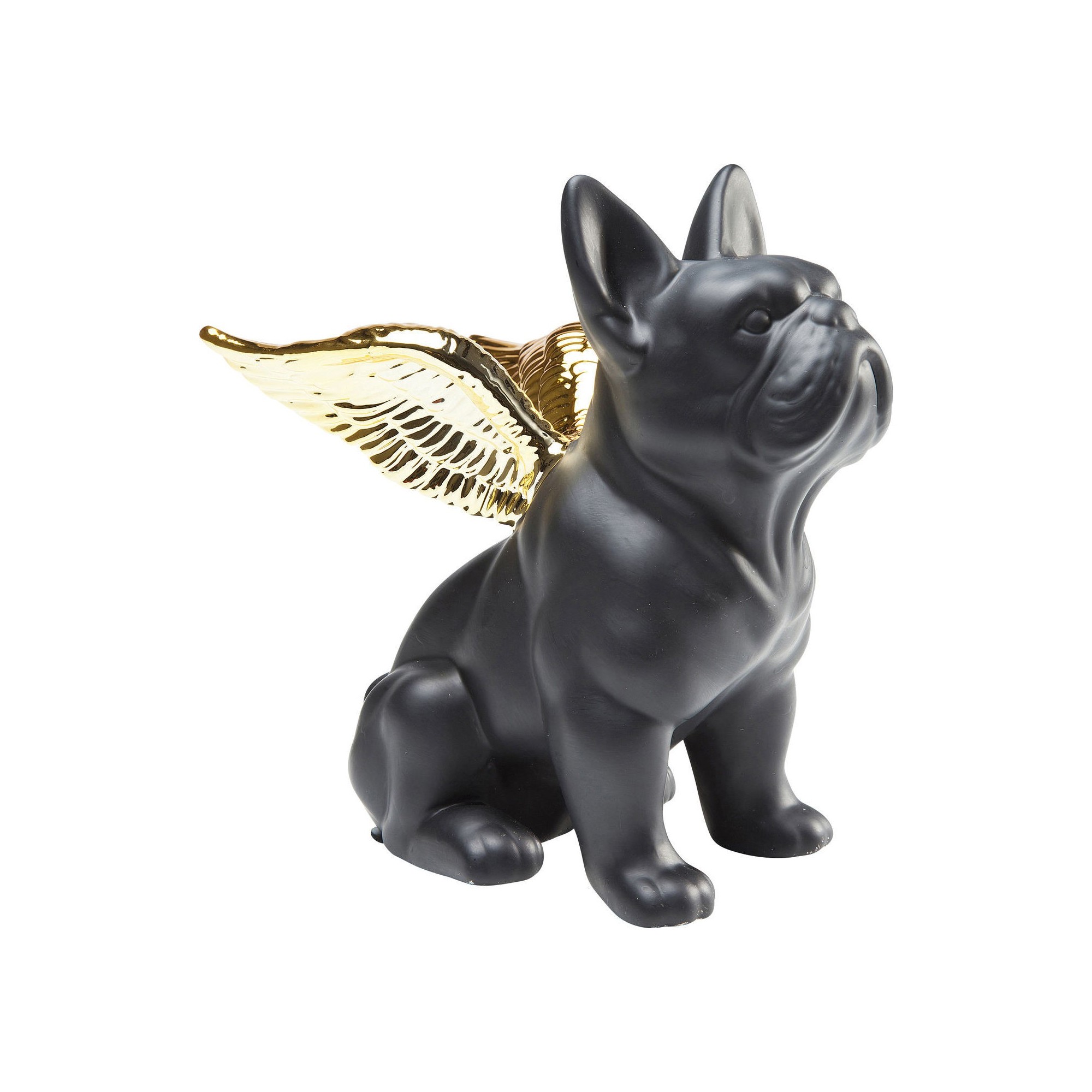 Deco Sitting Angel Dog doré Kare Design