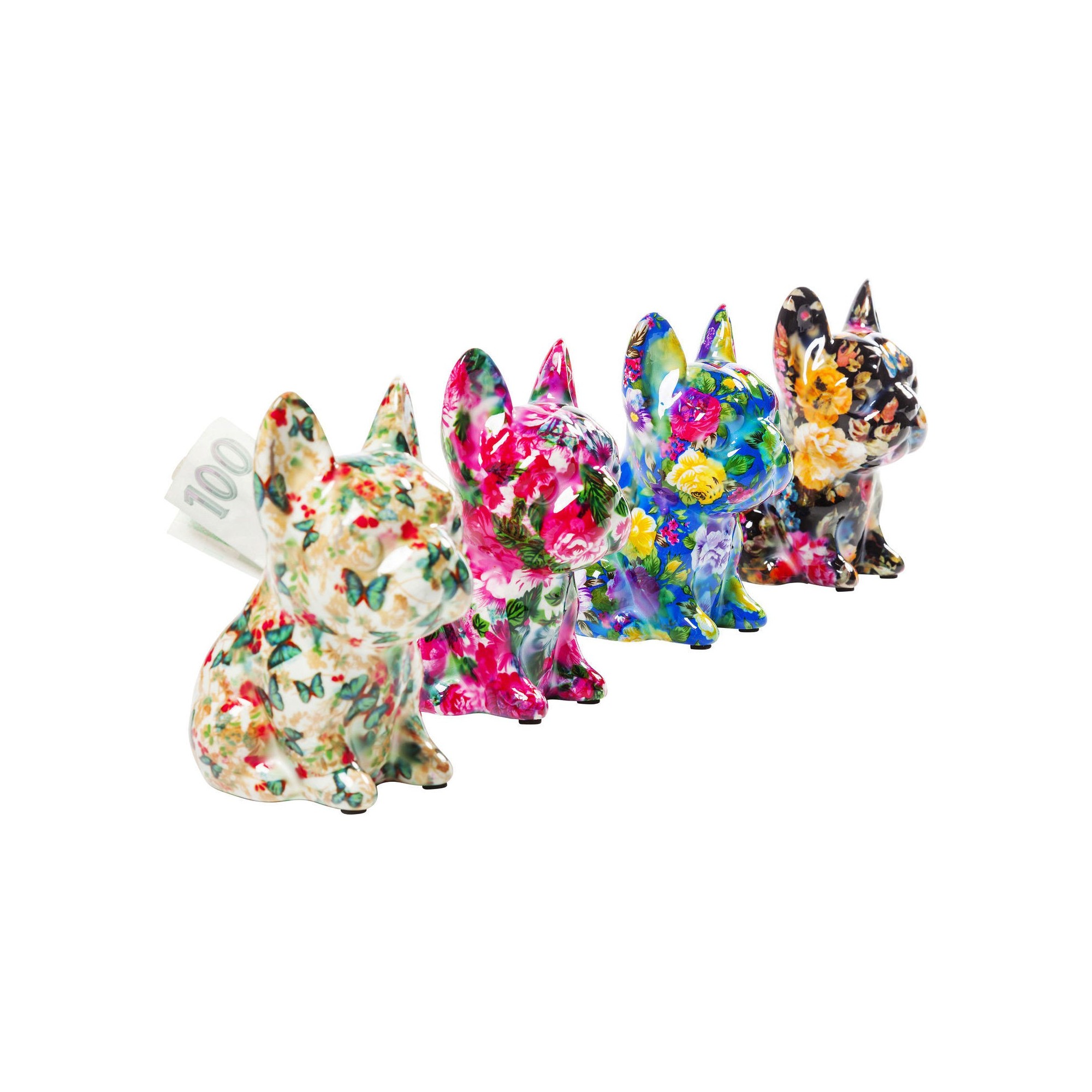 Money Box Dog Fiore 12cm Assorted Kare Design