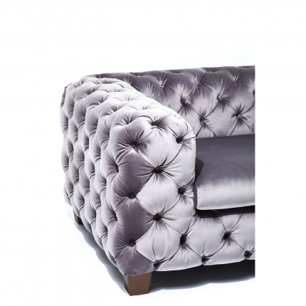 Armchair Desire velvet grey Kare Design