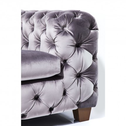 Armchair Desire velvet grey Kare Design