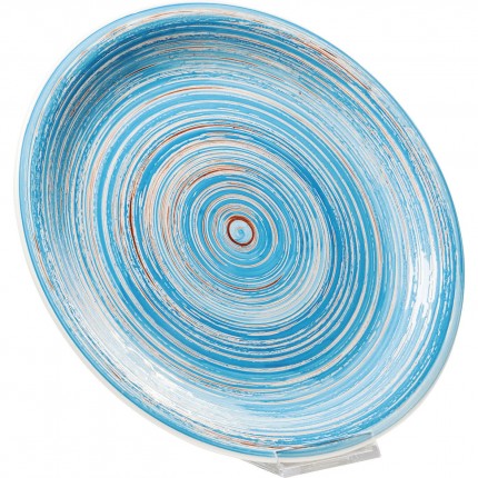 Assiettes Swirl 27cm bleues set de 4 Kare Design