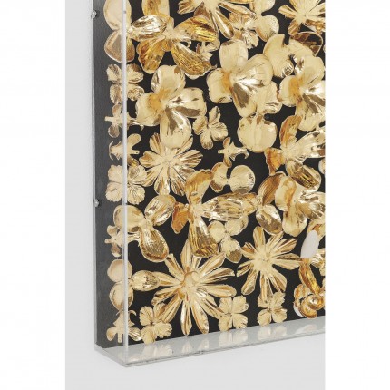 Deco Frame Gold Flower 120x120cm Kare Design