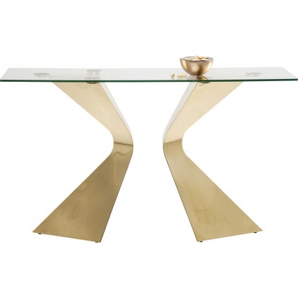 Console Gloria 140x45cm gold Kare Design