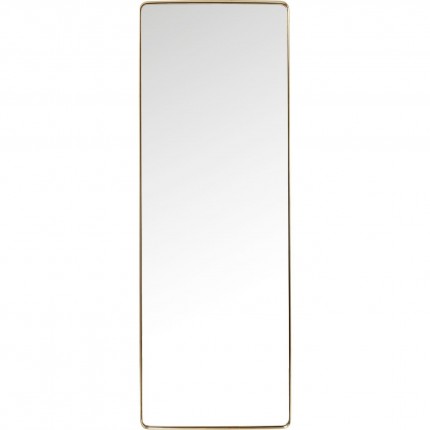 Miroir Curve rectangulaire 200x70cm laiton Kare Design