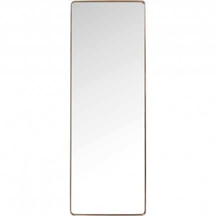 Miroir Curve rectangulaire 200x70cm cuivre Kare Design