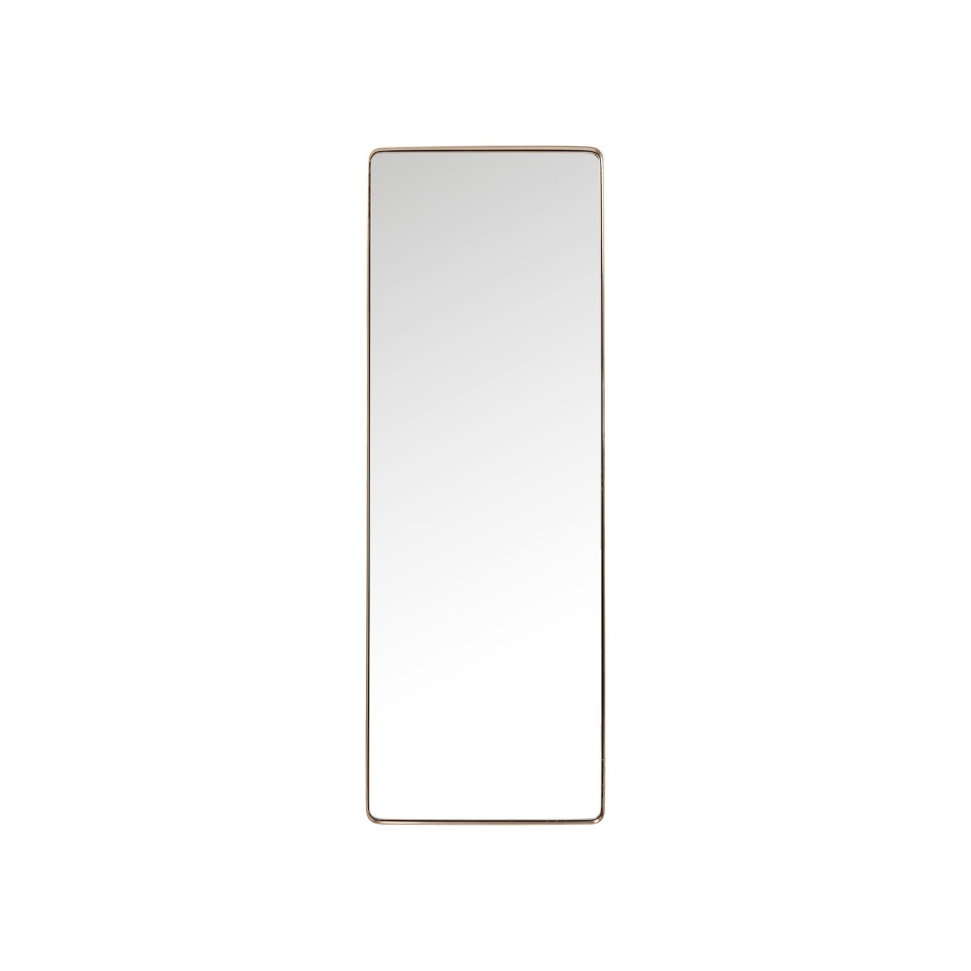 Miroir Curve rectangulaire cuivre 200x70cm Kare Design