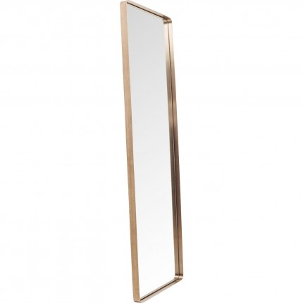 Miroir Curve rectangulaire 200x70cm cuivre Kare Design