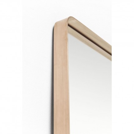 Miroir Curve rectangulaire 200x70cm cuivre Kare Design