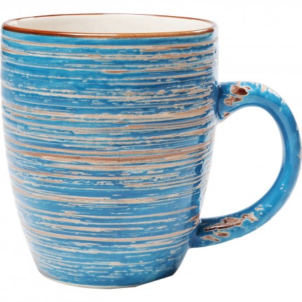 Mugs Swirl bleus set de 4 Kare Design