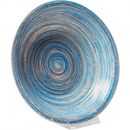 Assiettes creuses Swirl 21cm bleues set de 4 Kare Design