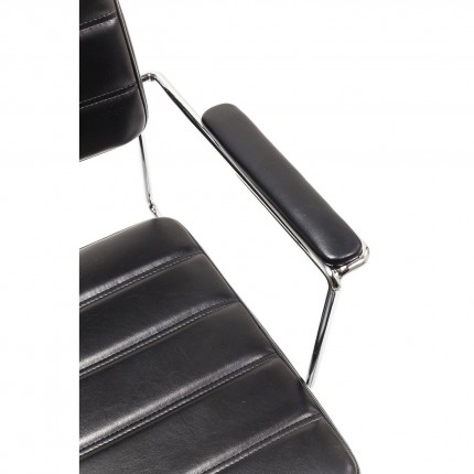 Chaise de bureau pivotante Dottore noire Kare Design