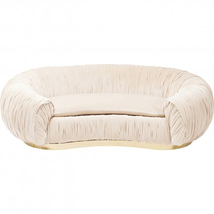 Sofa Perugia 2-Seater velvet cream Kare Design