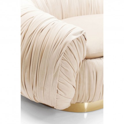 Sofa Perugia 2-Seater velvet cream Kare Design