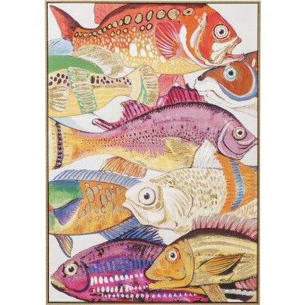 Picture Touched Fish Meeting One 100x70cm Kare Design