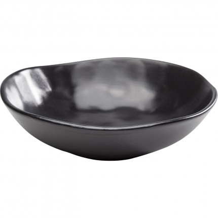 Plate Deep Organic Black Ø22cm (4/Set) Kare Design