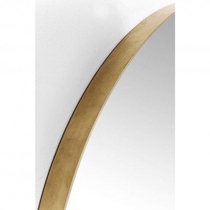 Wall Mirror Curve Round Ø100cm brass Kare Design