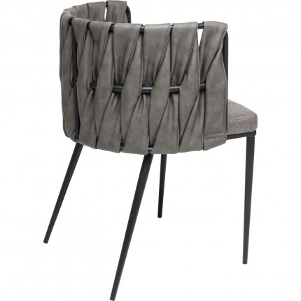 Chair with armrests Cheerio grey Kare Design